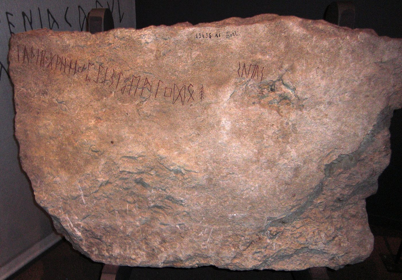 The Kylver stone with the complete runic row