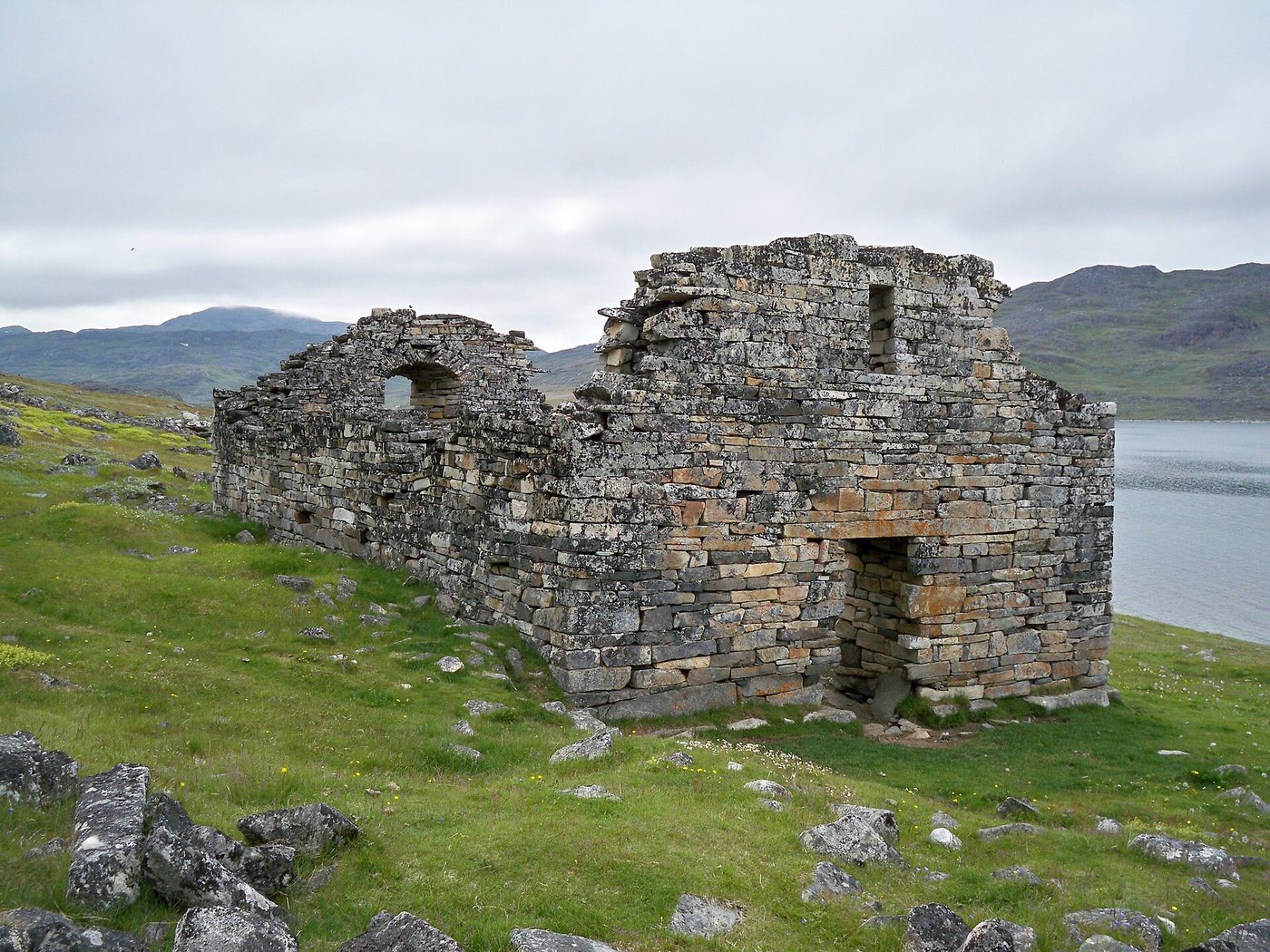 Die Kirchenruine von Hvalsey in Südgrönland