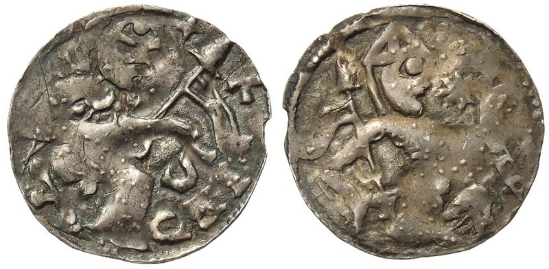 Münze/Brakteat des Hevellerfürsten Pribislaw-Heinrich von Brandenburg