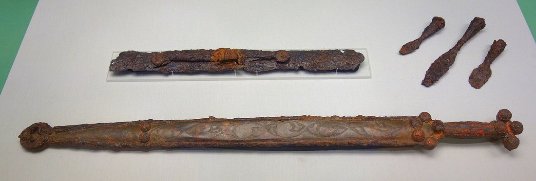 The Kirkburn Sword with decorated scabbard, British Museum
