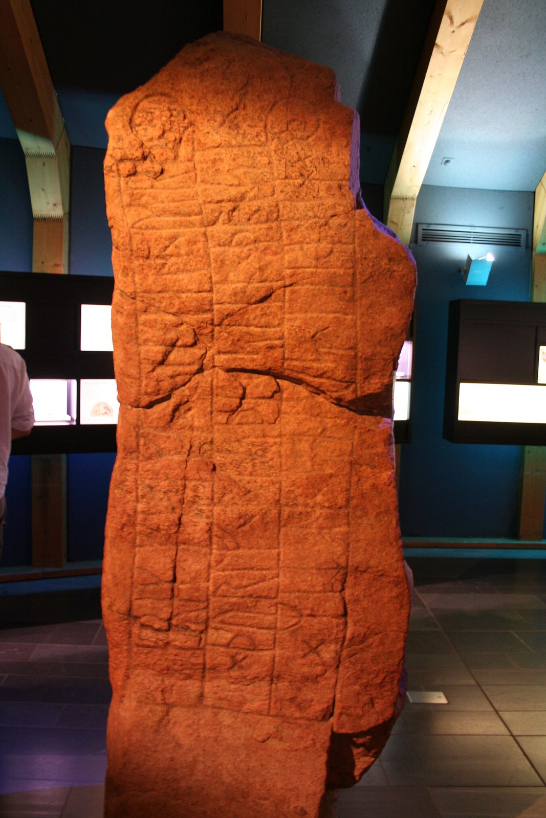Runestone on display in the Viking Museum at Hedeby