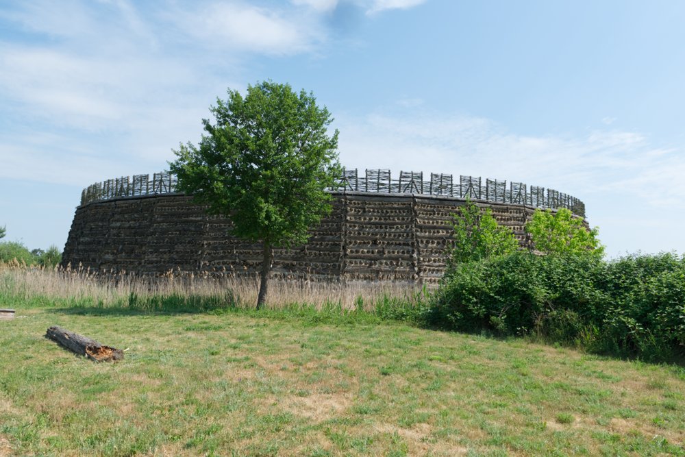 Die rekonstruierte Slawenburg Raddusch in der Niederlausitz