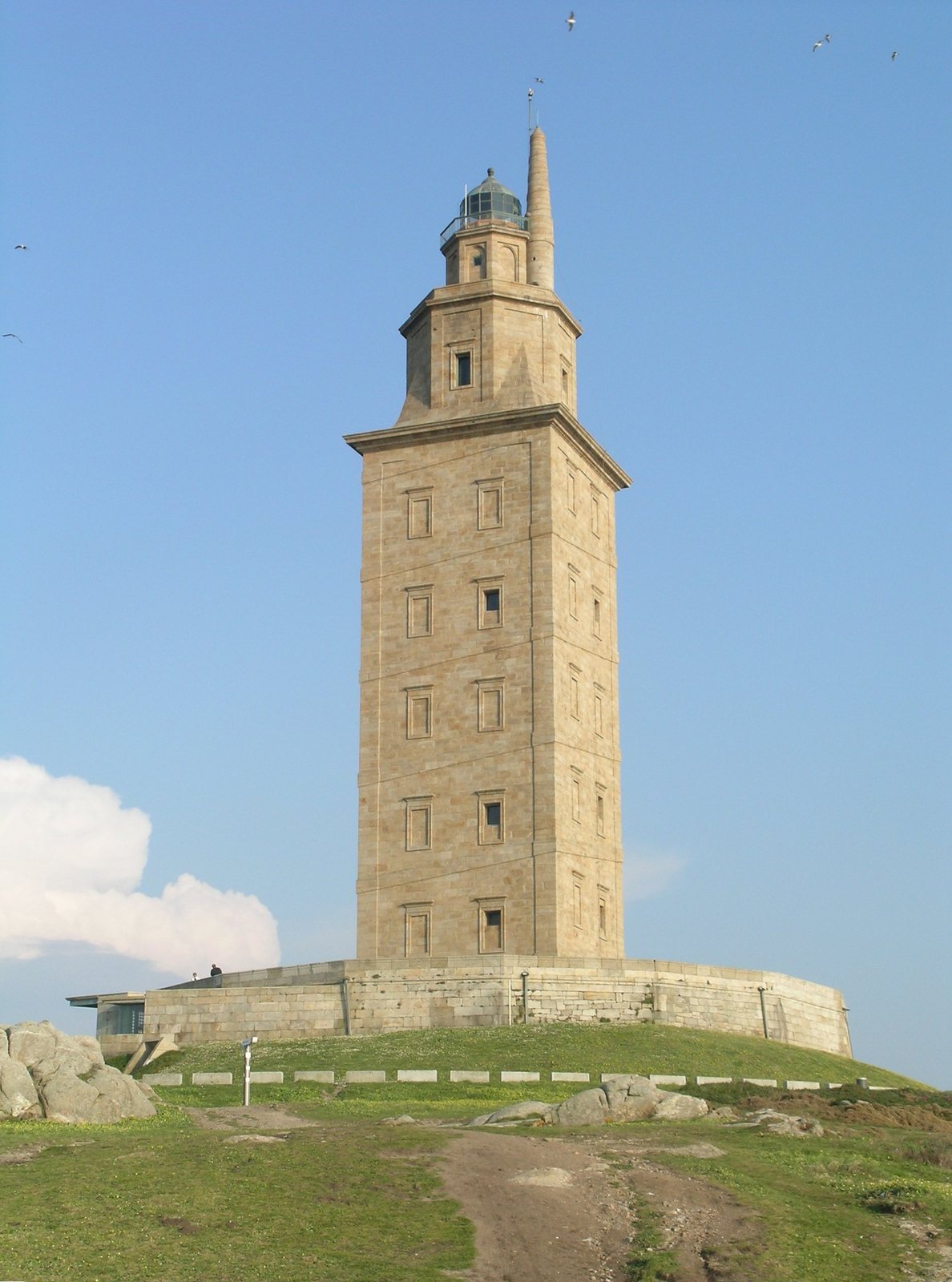 The Tower of Hercules at A Coruña in evening light
