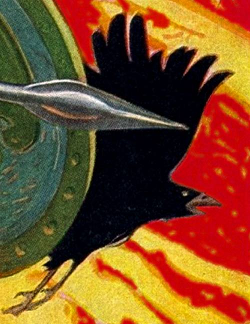 Schlachtenkrähe, Illustration von Leyendecker
