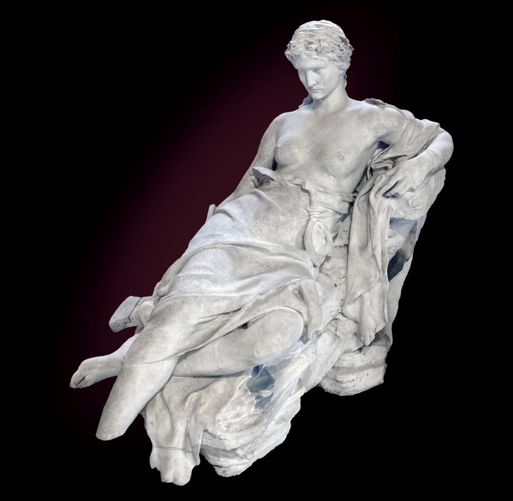 Marmorstatue der Veleda von Laurent Marqueste