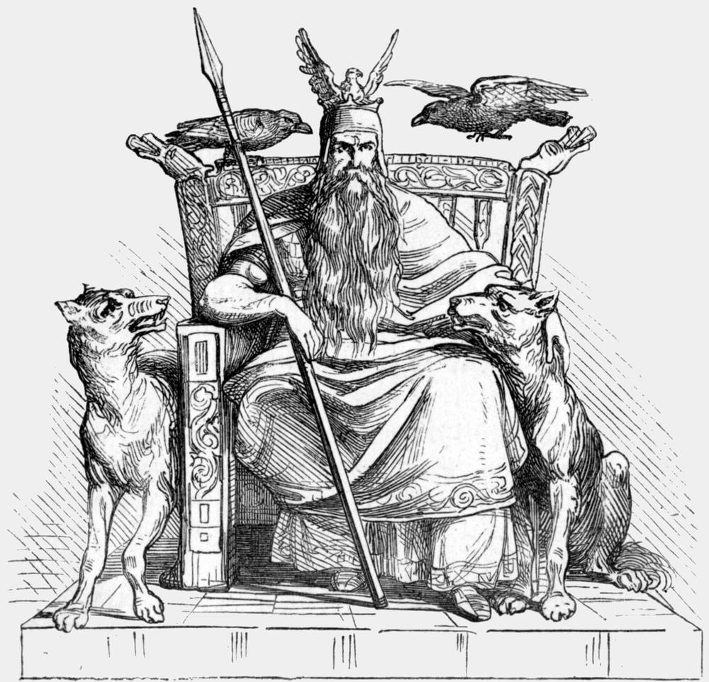 Odin mit seinem Speer