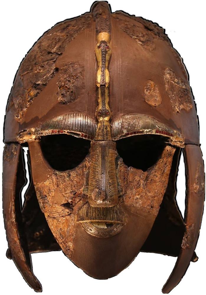 Der rekonstruierte Helm von Sutton Hoo
