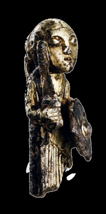 Die Walküren-Figur von Hårby (Dänemark, um 800) — die einzige bekannte vollplastische Walküren-Darstellung.