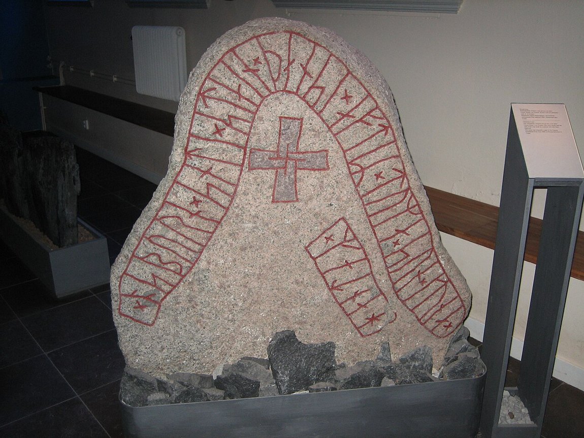The Hunnestad monument (Scania) — rune stones raised a lasting memorial to the kindred and its dead.