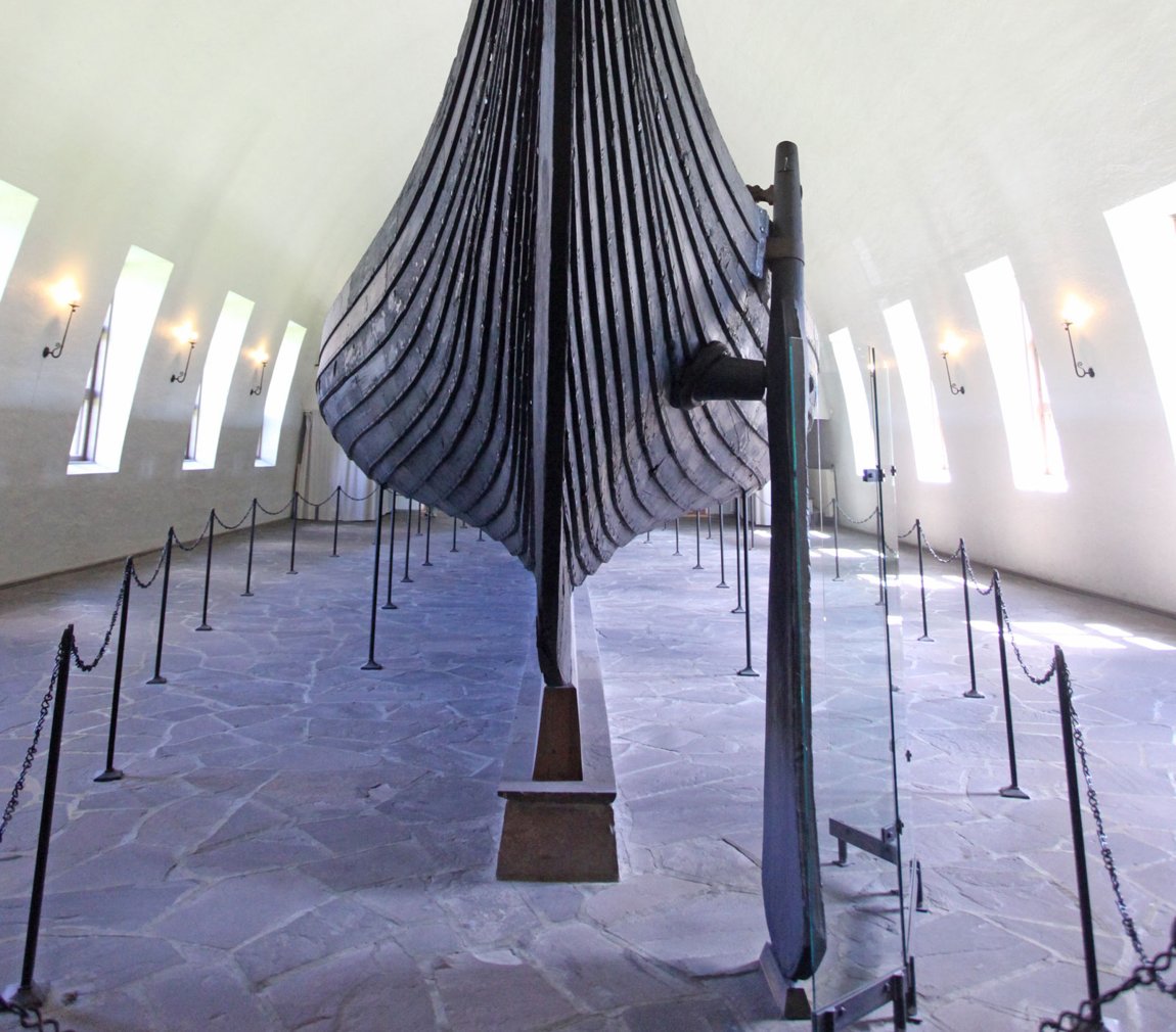Das Gokstad-Schiff im Wikingerschiffsmuseum Oslo.