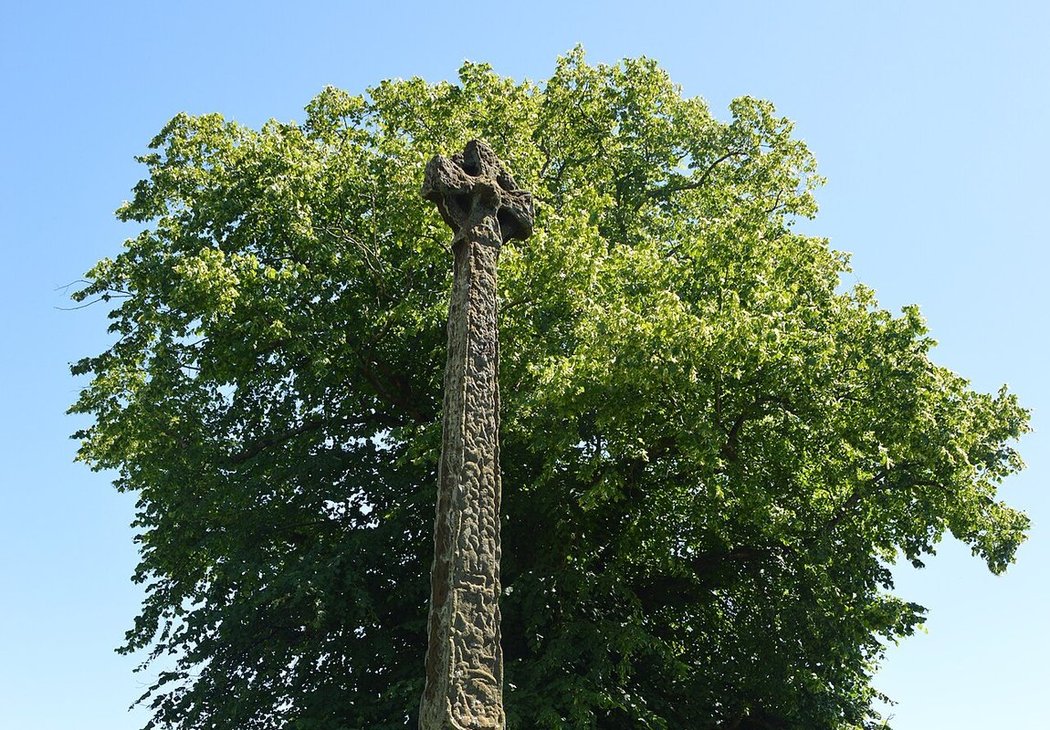 The Gosforth Cross in Cumbria, England – a Christian high cross with Ragnarök scenes