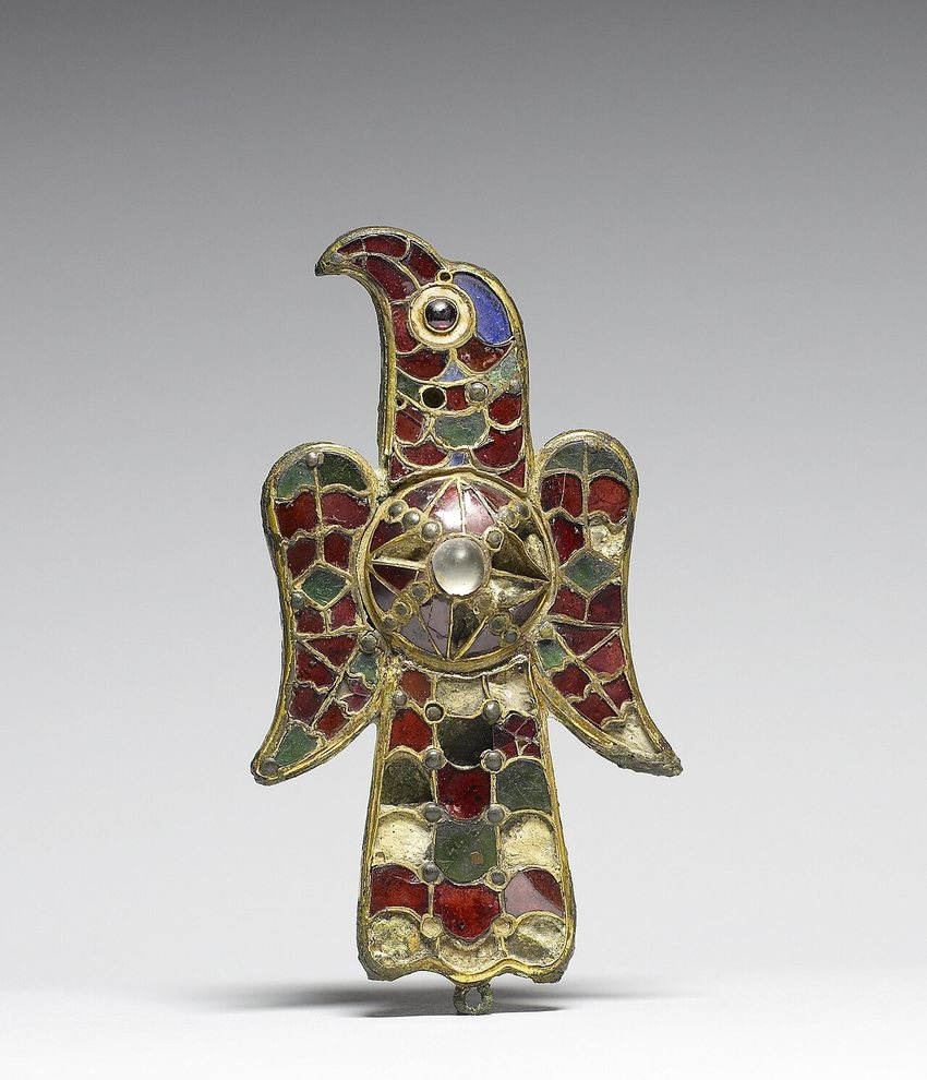 Visigothic eagle fibula with garnet inlays