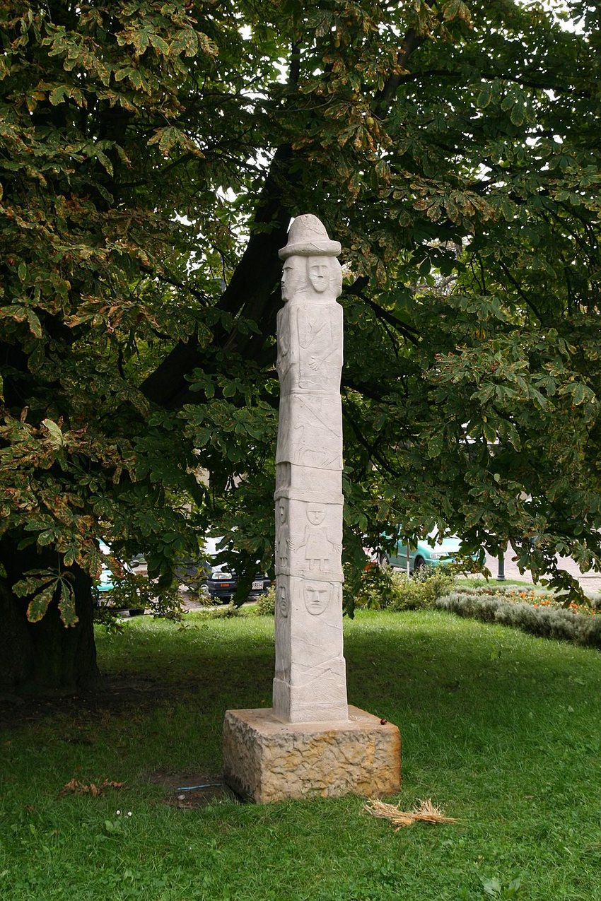 Four-faced Zbruch idol in the Kraków museum